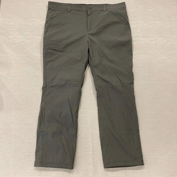 Eddie Bauer Fleece Lined Tech Pants Mens 40 x 32 Gray Water Repellent Insulated - Picture 2 of 12